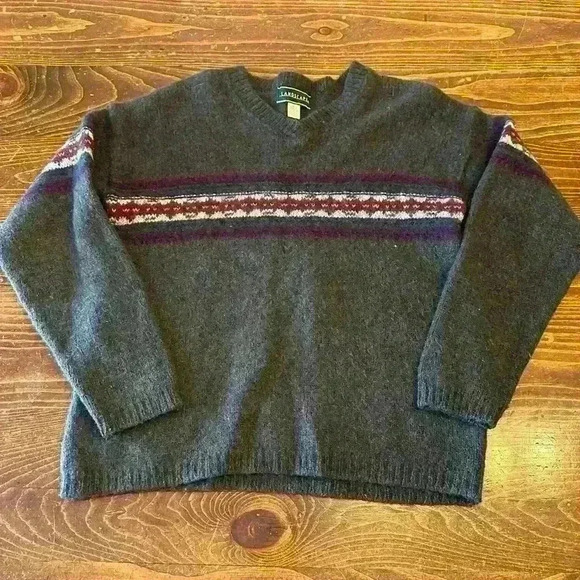 Vintage Landscape Women’s S Fair Isle Design Wool‎ Blend Sweater Made in the USA - Picture 2 of 7